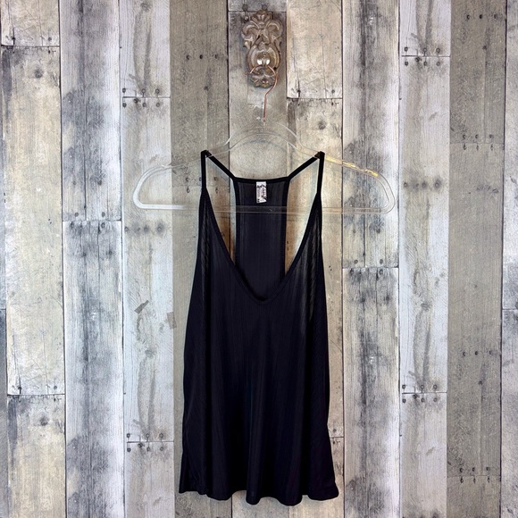 Intimately Free People Slinky Slink Black Racerback Tank Top in Black Size XS. - Picture 2 of 11